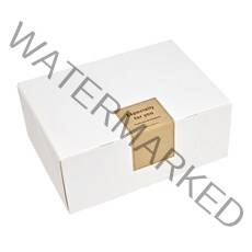 피크닉앤패키지 원터치 상자 소 12p + 스티커 12p, 화이트(상자), 크라프트(스티커), 1세트