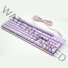 클리커스 보라색 기계식 키보드 라푸 V500pro, 퍼플-적축
