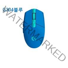 LIGHTSPEED 무선 게이밍 마우스 G304, 로지텍 G304 블루, 세트1