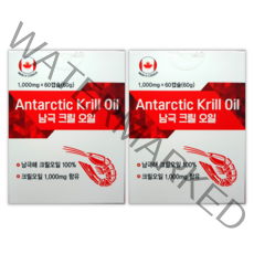 캐나다 남극크릴오일1200mg 60캡슐(2개월분) 인지질58%+아스타잔틴, 60캡슐, 2박스