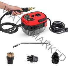 고압스팀기 핸디스팀청소기 업소용 살균 스팀 청소기 휴대용 스팀 청소기 2500w 고온, 빨간색, 220-240v, 우리를