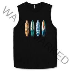 일루소 서핑보드 프린팅 박스 나시 민소매