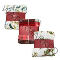 LENOX 크리스마스 홀리데이 싱글 담요 1인용 극세사 쇼파 캠핑 코스트코