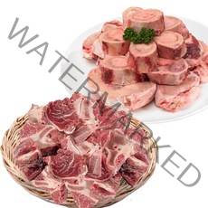 황금한우 우족/사골/잡뼈/사태 등 한우보신 고르기 (옵션선택), 1개, 03_사골2kg+잡뼈1kg