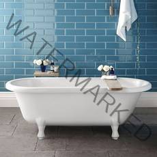 바스코리아 시몬 인조대리석 이동식 욕조 | 1300~1500 프리스탠딩 반신욕조, 1개, 1300 x 650 x 530