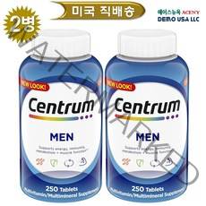 센트룸 멀티비타민 포맨 250 정 [ 의사추천1위/남성 고급종합비타민 영양제 8개월분량], 1set, 250정 2병