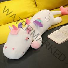 가팡 안고자는 유니콘 바디필로우 화이트 110cm