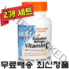 닥터스베스트 비타민C 비타민시 500mg 60정 Doctors Best Vitamin C 2개