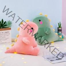 초록 핑크 노랑 공룡 인형 여자친구 선물, 핑크+그린