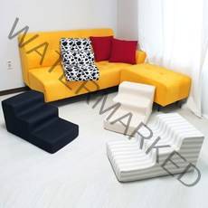 마리꼬베베 오가닉 커버분리 알러지안심 강아지계단 방수계단, 오가닉아이보리