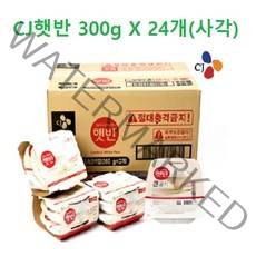 CJ제일제당 사각햇반300g, 300g, 24개