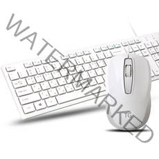TG삼보 유선 LOVELY USB 무소음 마우스 + 저소음 키보드 세트, 화이트, TG-KM500US, 일반형