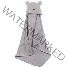 엠케이 유아용 헤드 포켓 목욕 가운 n 타올 86 x 92 cm, 그레이, 1개