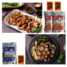 곱이꽉찬 스팀초벌 소곱창 대창구이 곱마니 곱대세트 580g(3팩)+참소스20g(3개) 증정, 소곱창2팩+대창1팩+참소스3개