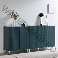 공간사이 센트 템바보드 2000 수납 거실장 세트, 딥그린(pa1038)