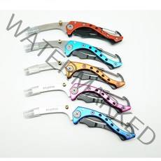 후지토 시메칼 바늘교정기 스퀴드 나이프 무늬오징어 갑오징어 문어 한치 이카시메, 블루