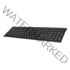 컴스 슬림형 블루투스 멀티페어링 키보드, 블랙, BW203