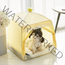 울프라운치 폼폼 펫 텐트, 라이트옐로우