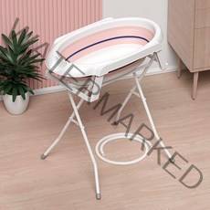 스탠드형 강아지 욕조 허리편한 대형 고양이욕조 이동식 접이식 튼튼한 목욕탕, D.파우더+철골대