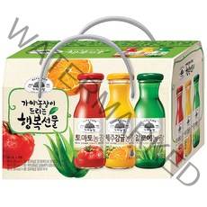 가야농장 행복음료 3종 선물세트, 180ml, 12병