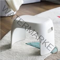 [JJ홈디] 높은 욕실의자 27cm 21cm 심플 화이트 욕실의자_발받침대 미니의자 미끄럼방지 욕실 의자 발받침대 아기 욕실의자, 낮은형