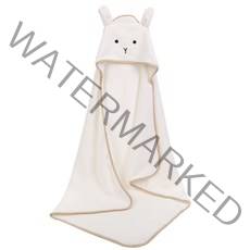 엠케이 유아용 헤드 포켓 목욕 가운 n 타올 86 x 92 cm, 화이트, 1개