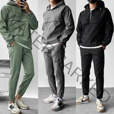 클라쓰업 / [빅사이즈] 후드아노락 트레이닝 세트 - 4color