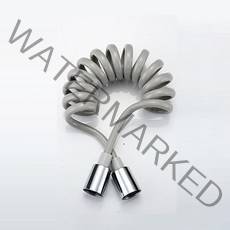 그레이 샤워기 워터건 스프링 호스 줄 욕실 화장실 교체 수전, 단품