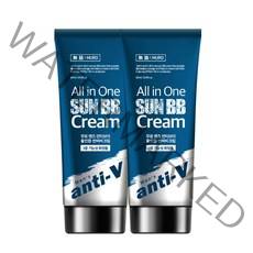 무로 맨즈 안티브이 올인원 내추럴 톤업 대용량 저자극 썬비비크림 SPF50+ PA+++ 60ml, 2개