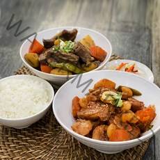 소갈비찜 1kg 간장 매운 냉동 양념갈비찜 소갈비 소고기 찜용 비법 양념소스, 매운소갈비찜