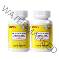 캐나다 비타민D 180캡슐 6개월 임산부 어린이 고함량 5000IU, 2개