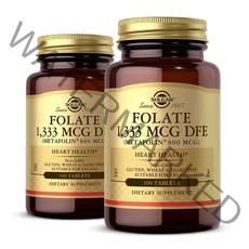 솔가 메타폴린 엽산 800mcg folate 100정 X 2병