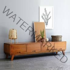 [유씨엠] ★아이몰단독★ 클레이 원목 1800 TV 거실장 티비다이, 제품선택:거실장 1800