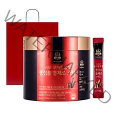 고려홍삼중앙회 6년근 고려홍삼정 홍삼을 통채로 스틱 +쇼핑백, 100개, 10ml