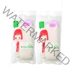 엄마바바 사각 오리지널 곤약 유아 목욕스펀지, 순수, 2개