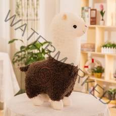 알파카인형 모찌 애착 봉제 베개 귀여운 만화 플러시 장난감 패브릭 양 부드러운 작은, f