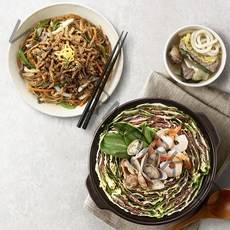 자연별곡 해산물 밀푀유나베+고기듬뿍 잡채 (총 4인분) 홈파티 밀키트