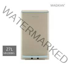 매직캔 [세트] 히포 27L+리필5롤 (화이트/베이지/세이지) 기본리필장착 1년사용가능 냄새차단 휴지통, 06_ 27L베이지(단품)→MH280BG