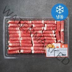 푸드랩플러스 미국산 돌돌말이 대패 양지 샤브샤브용 (냉동), 800g, 1개