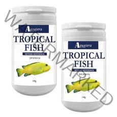 아쿠아테라 중형 열대어 사료, 140g, 2개
