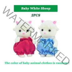 실바니안 패밀리 두더지 고양이 세트 숲 개 인형 피규어 가족 1:12 2 선물 동물, 01 CHINA, 11 KK11