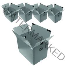 코멧 이사박스 고급 벨크로형 실버, 5호, 5입