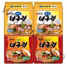 농심 얼큰한 너구리 10p + 순한 너구리 10p, 20개