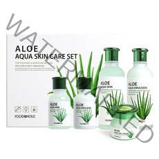 알로에 아쿠아 스킨케어 3종세트 푸드어홀릭, 스킨 150ml+ 에멀전 150ml + 크림 60ml