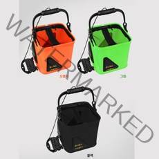 낚시 두레박 뚜레박 미니 소형 우물 민물 바다 물고기 담는통 두레박줄 고기가방 접이식 물통 보관통 물고기통, 22cm, 블랙