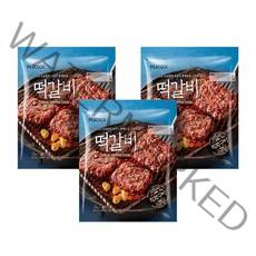 피코크 피코크 떡갈비 450g x 3봉, 1세트