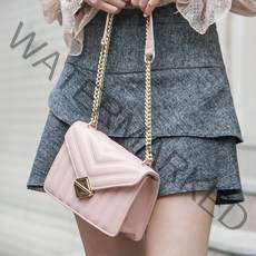 프롬헤븐 여성용 케라시스 퀼팅 엠보 미니크로스백