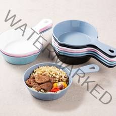 코멧 손잡이 앞접시, 10개, 화이트,핑크,블루,블랙,그레이