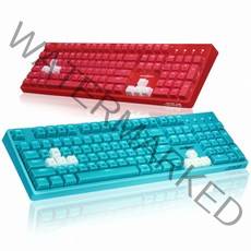 마이크로닉스 MANIC X48 4세대 광축 방수 게이밍 키보드 크리스탈키캡 레드핑크
