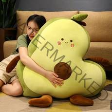 귀여운 아보카도 대형 인형 안고자는 애착인형 푹신한 쿠션 여자친구 선물 150cm, A, 85cmcm